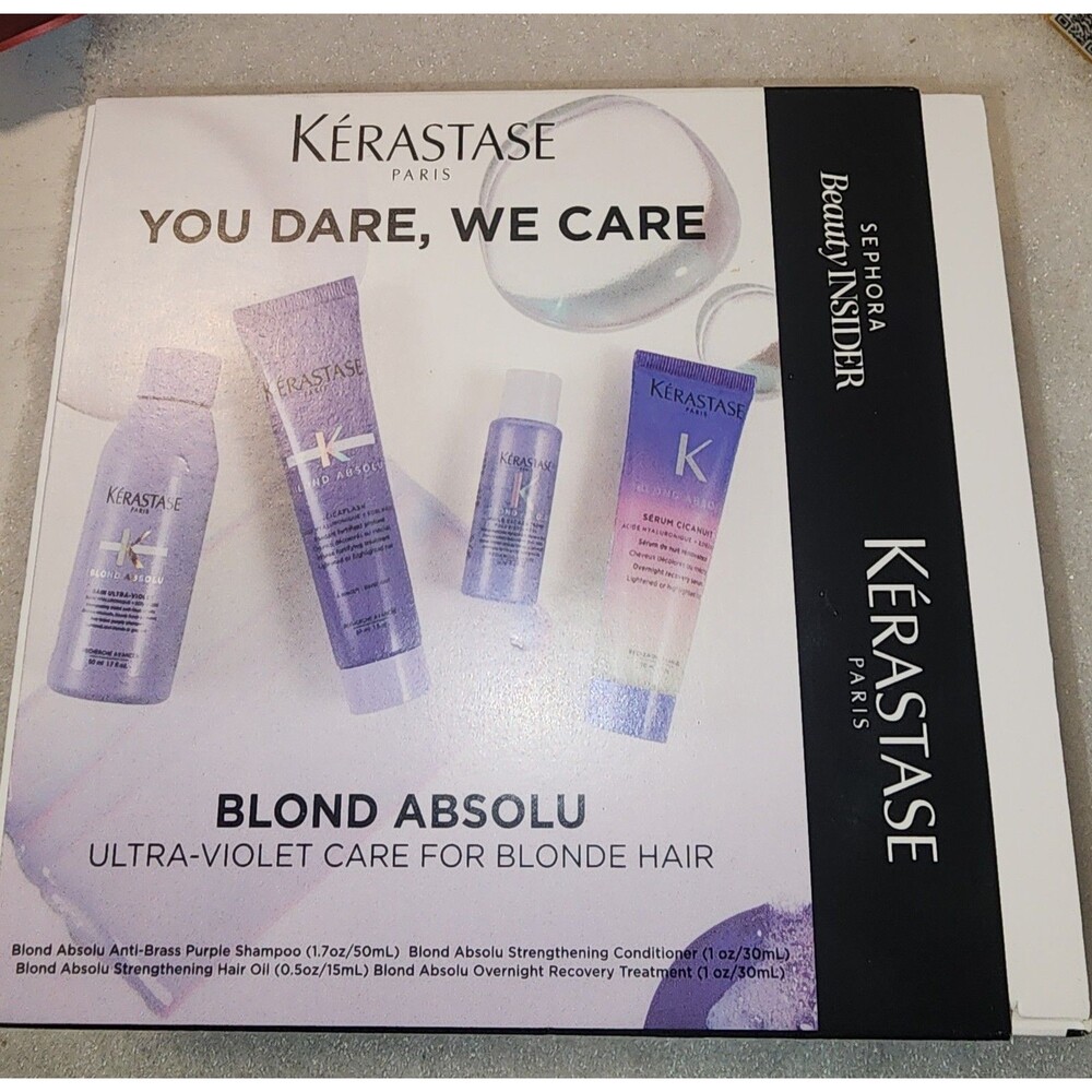 Kerastase Blond Absolu Hair Care Set of 4 Travel Size Sephora Beauty Insider NEW